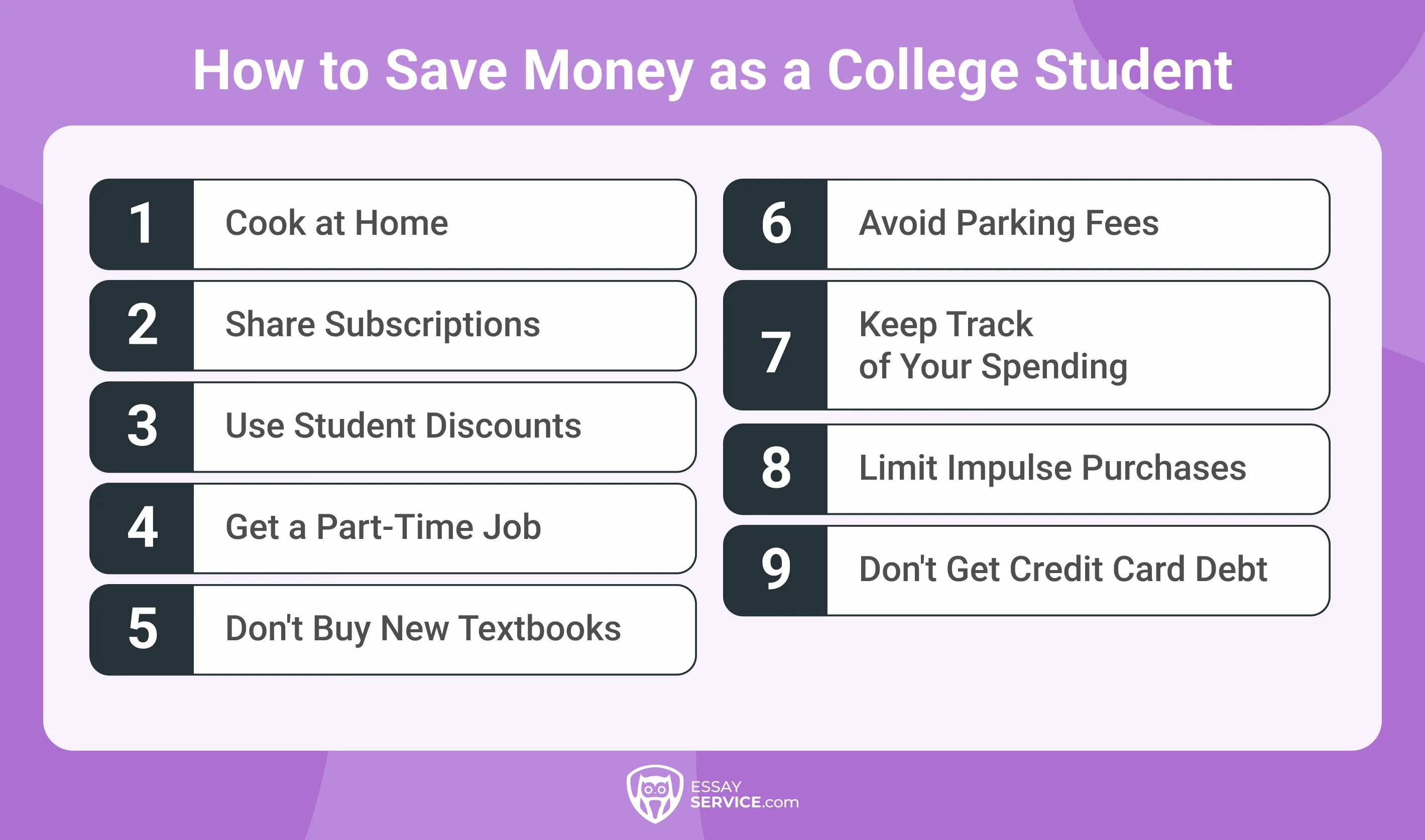 How to Save Money as a College Student?